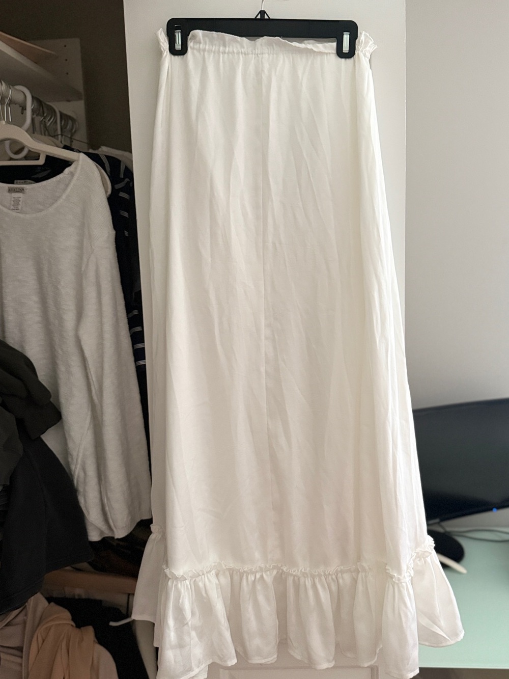 Dahlia White Satin Skirt Set - Picture 8 of 8